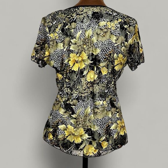 Women Fairy Corset Top Size L Forest Grunge Witchy Festival Lace Mesh Coquette - Picture 6 of 12